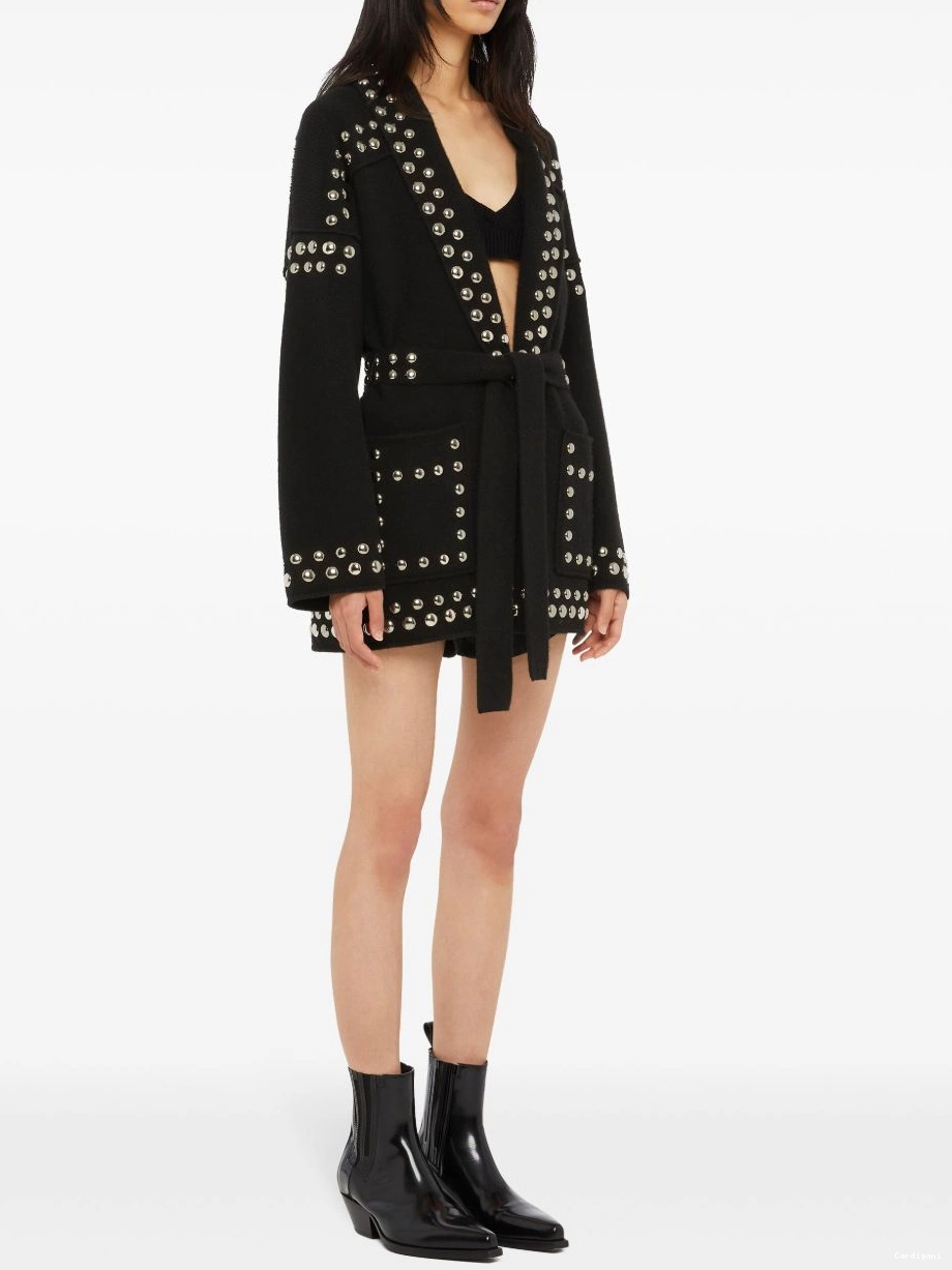 Affordable cardigan stud-embellished virgin-wool Alanui Women 0705